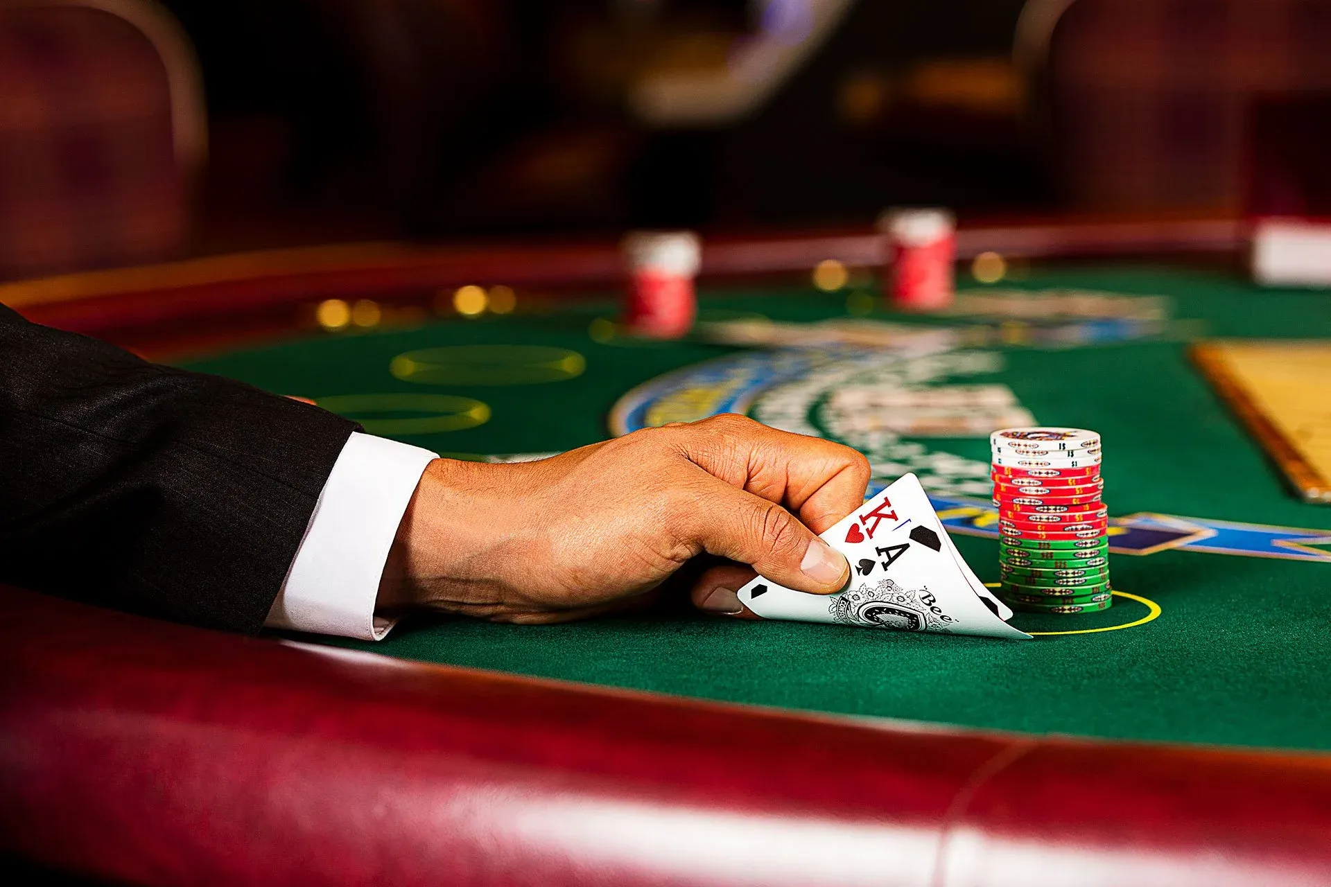 Live casino studio atmosphere